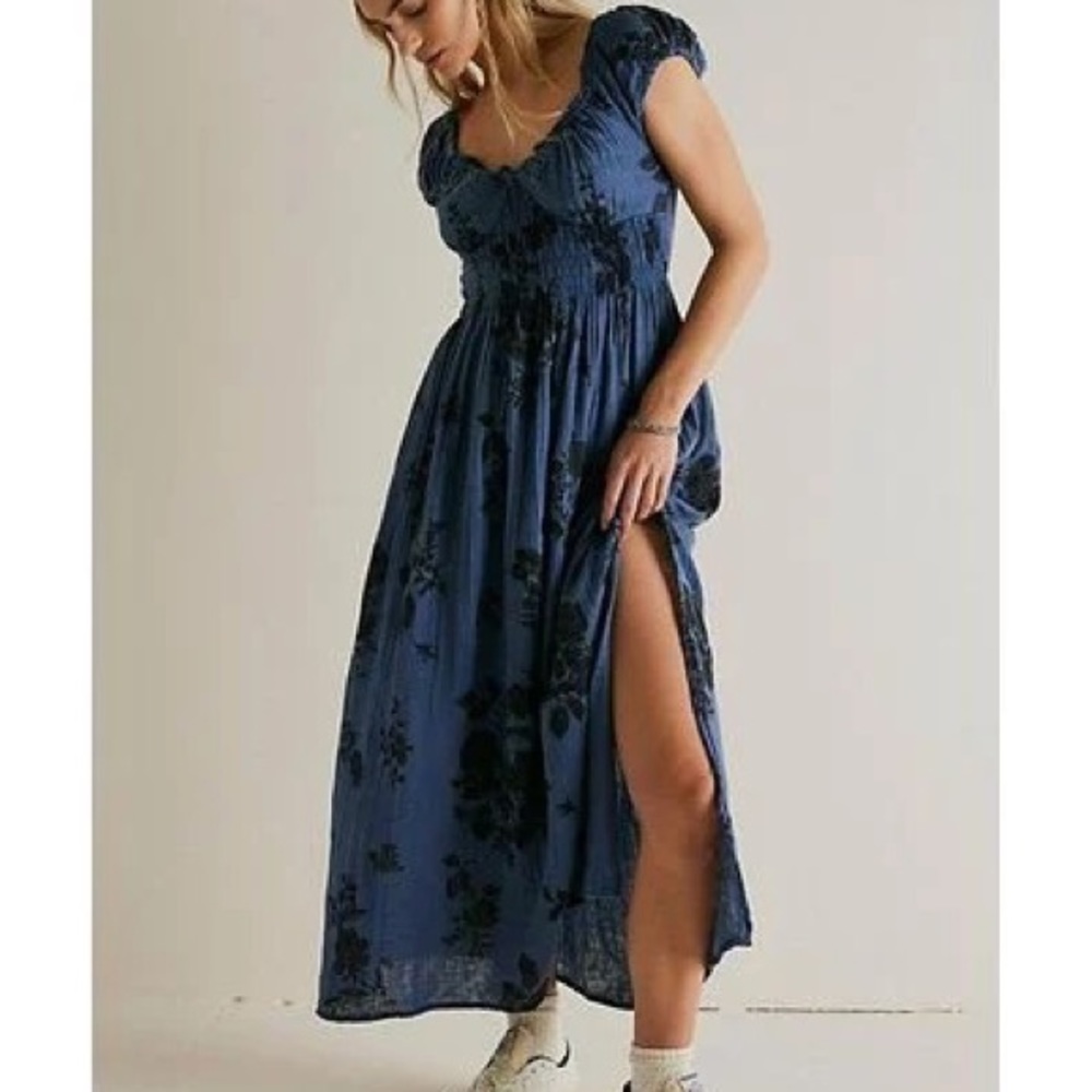 NWT Free People Midi Forget Me Not Dress